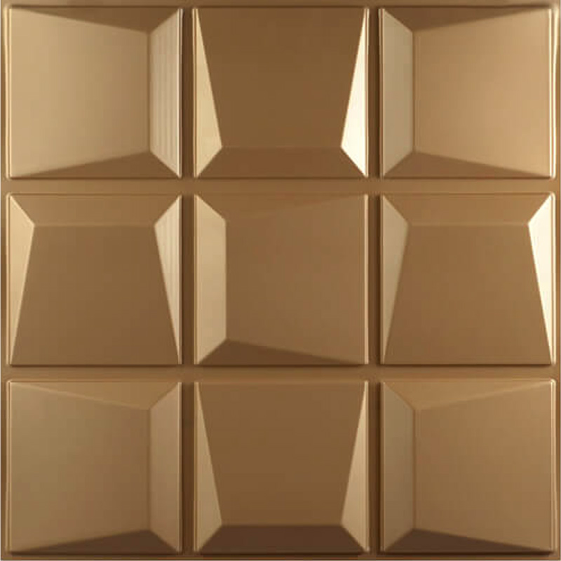 دیوارکوب سه بعدی پلیمری طلایی