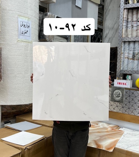 دیوارپوش ماربل فوم سفید رگه دار براق 92-10