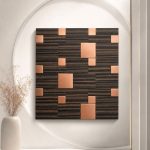 کاشی بین کابینت طرح چوب