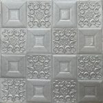 دیوارپوش فومی 70 در 70 نقره ای کد 405-39